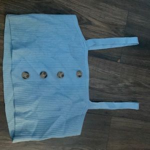 Shein ribbed button top size small